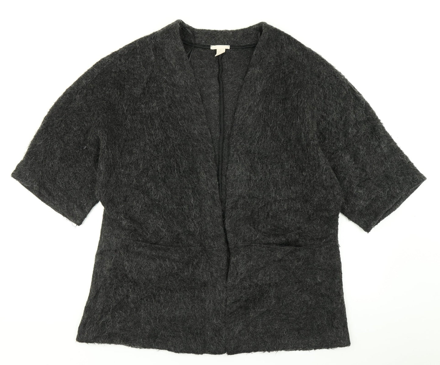 H&M Womens Grey  Knit Cardigan Jumper Size S