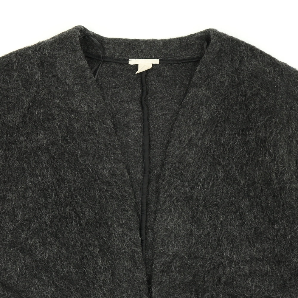 H&M Womens Grey  Knit Cardigan Jumper Size S