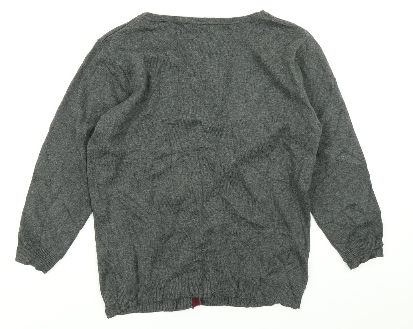 Atmosphere Womens Grey  Knit Cardigan Jumper Size 12