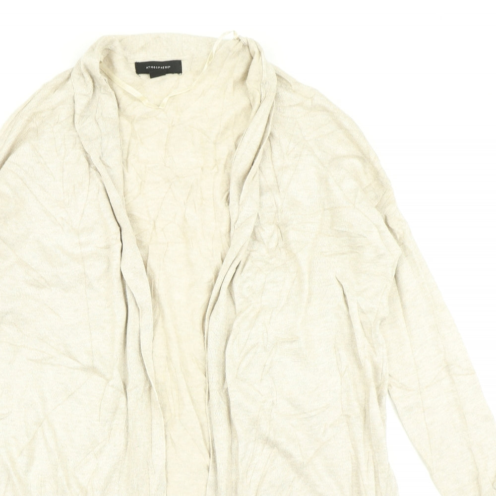 Atmosphere Womens Beige  Knit Cardigan Jumper Size 8