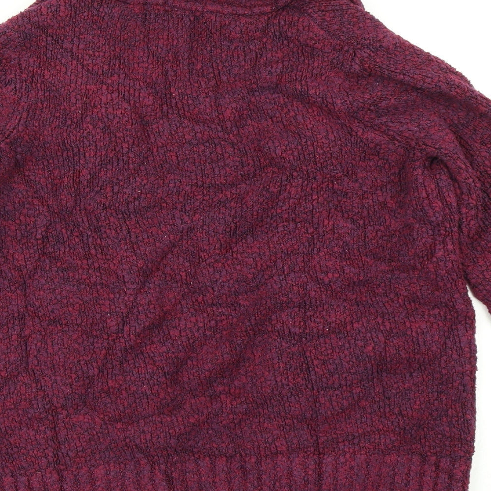 M&Co Womens Purple  Knit Cardigan Jumper Size 10