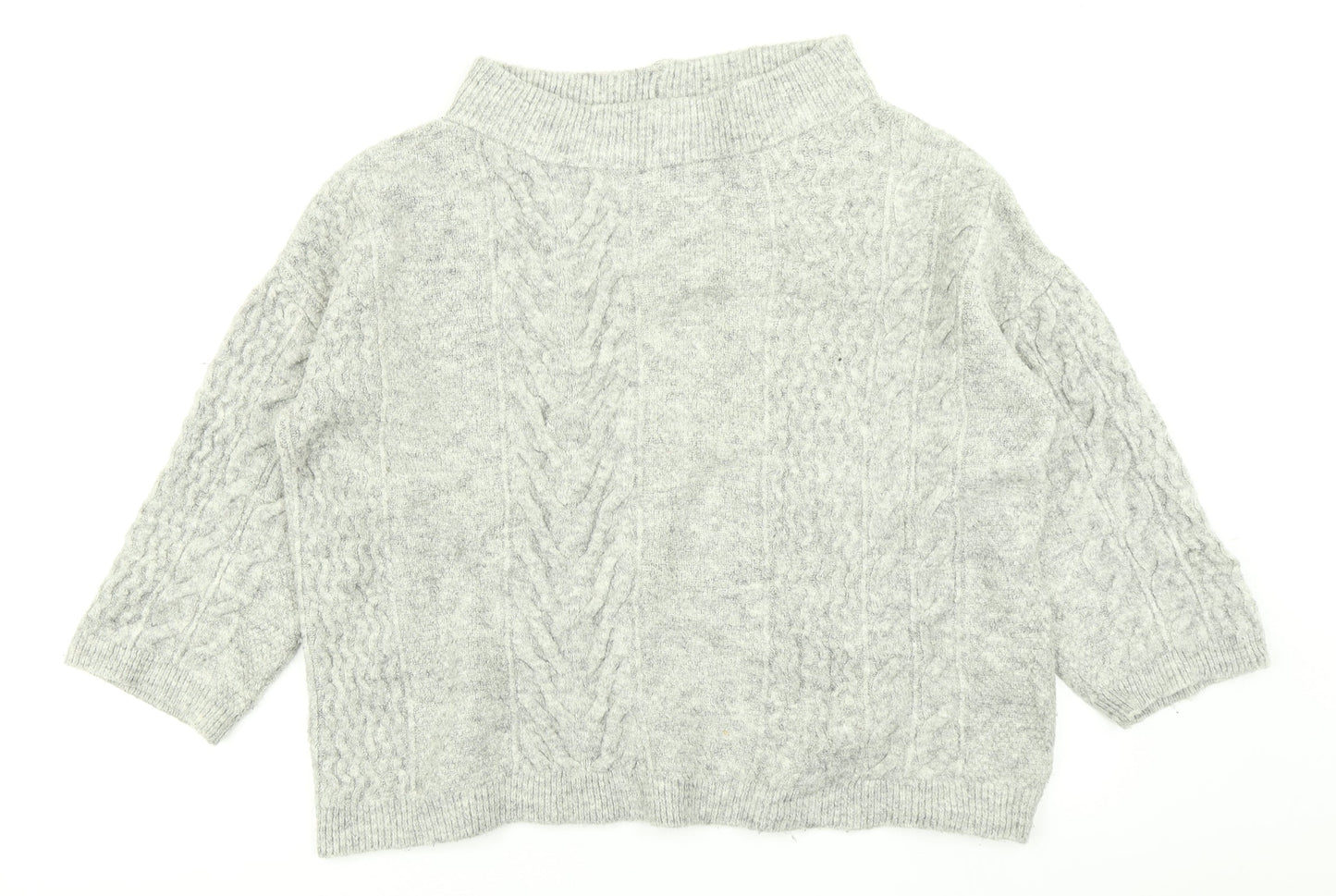 NEXT Womens Grey  Knit Pullover Jumper Size 14