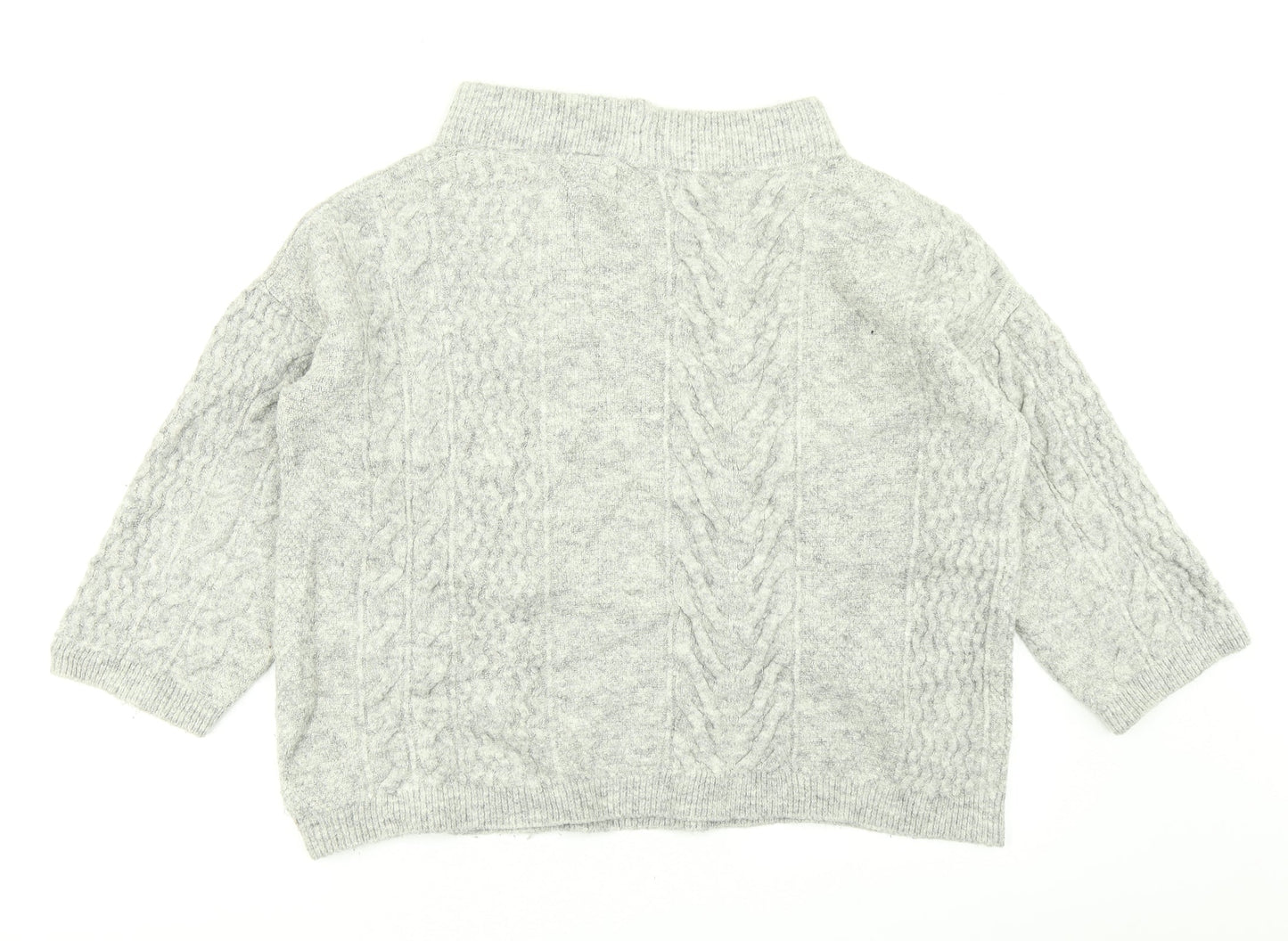 NEXT Womens Grey  Knit Pullover Jumper Size 14