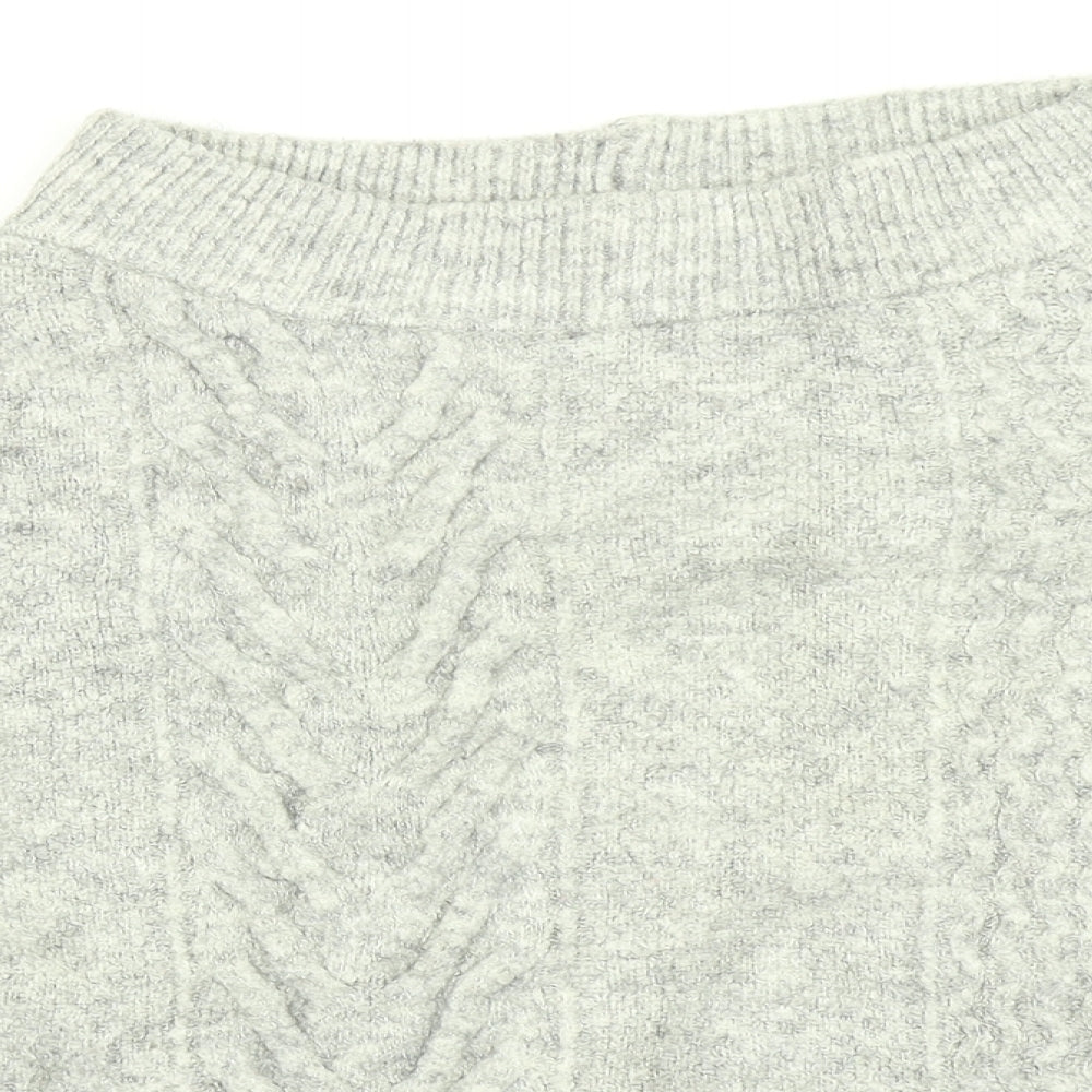 NEXT Womens Grey  Knit Pullover Jumper Size 14