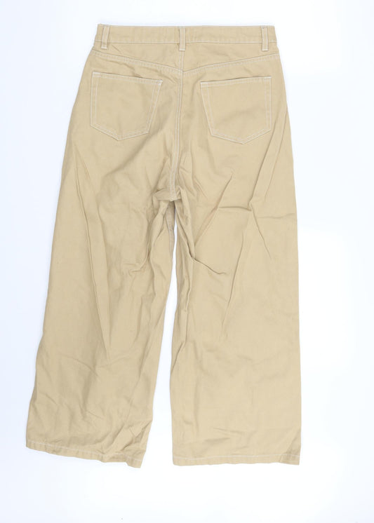 Denim & Co  Womens Beige  Denim Trousers  Size 10 L24 in