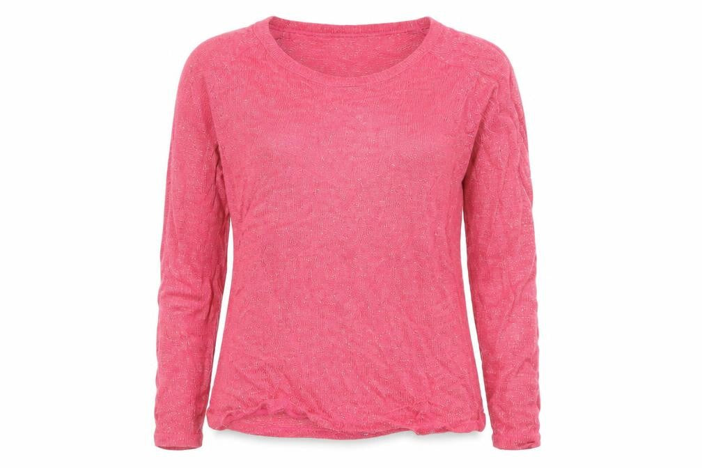 Front view of Atmosphere women’s pink jumper, size UK 12