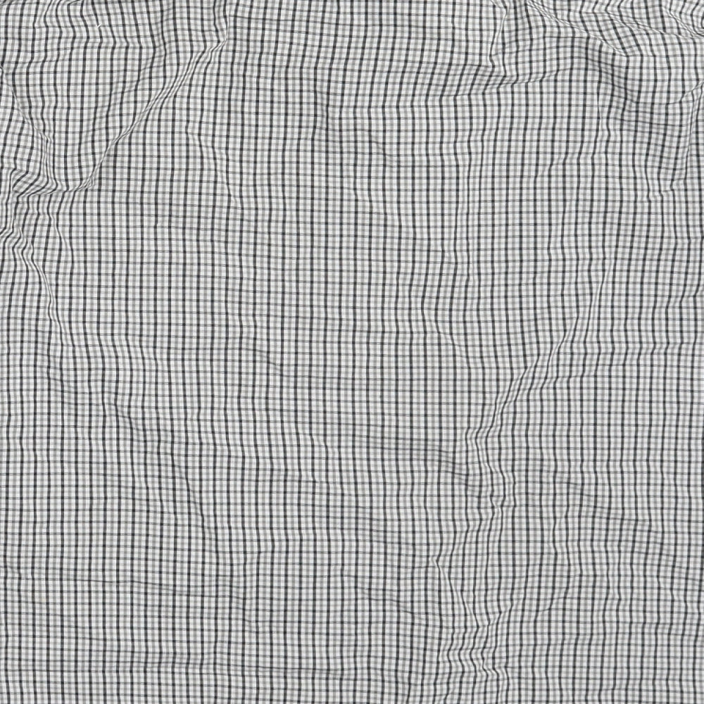 Cedar Wood State Mens White Check   Button-Up Size 15.5