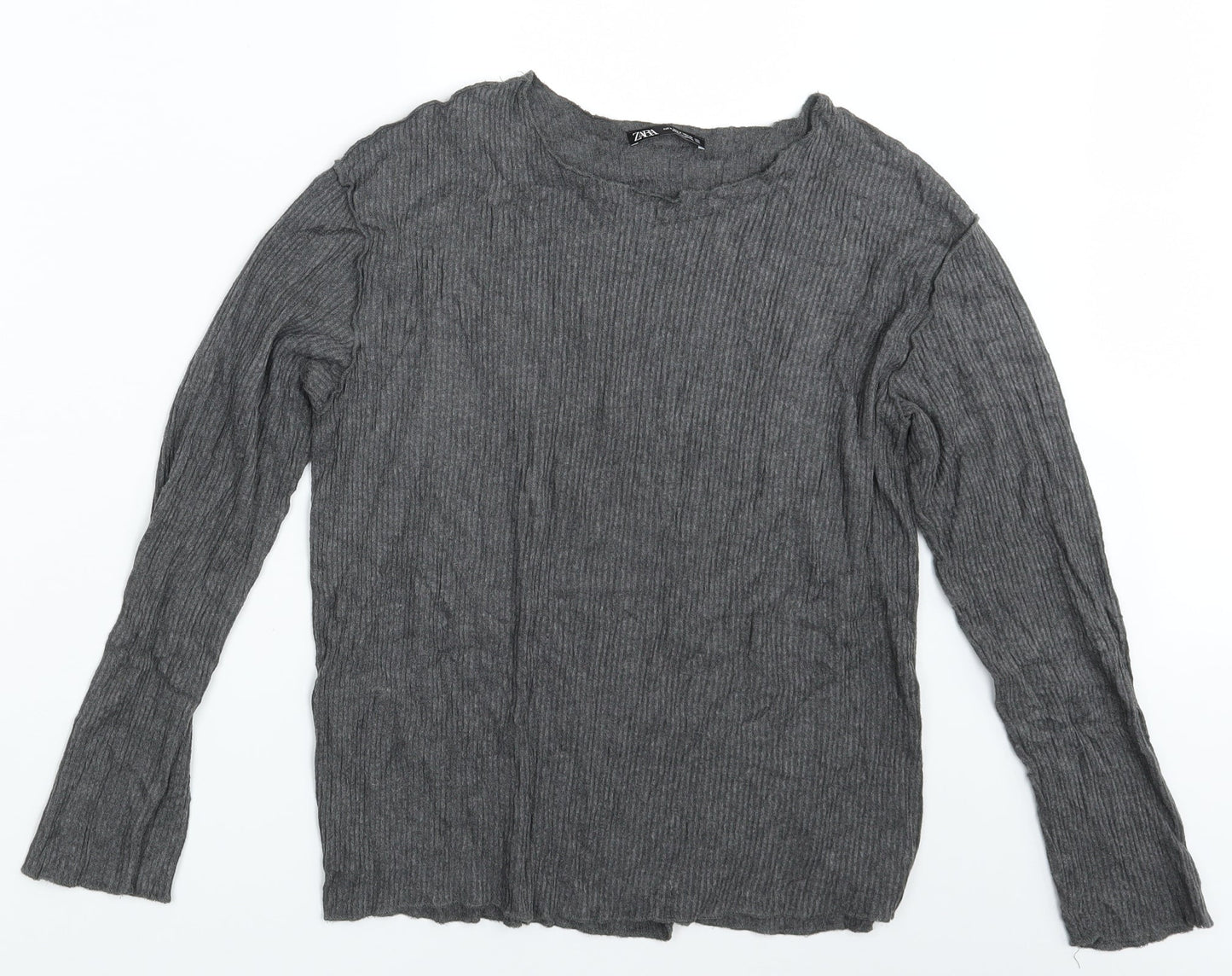 Zara Womens Grey   Pullover Jumper Size S