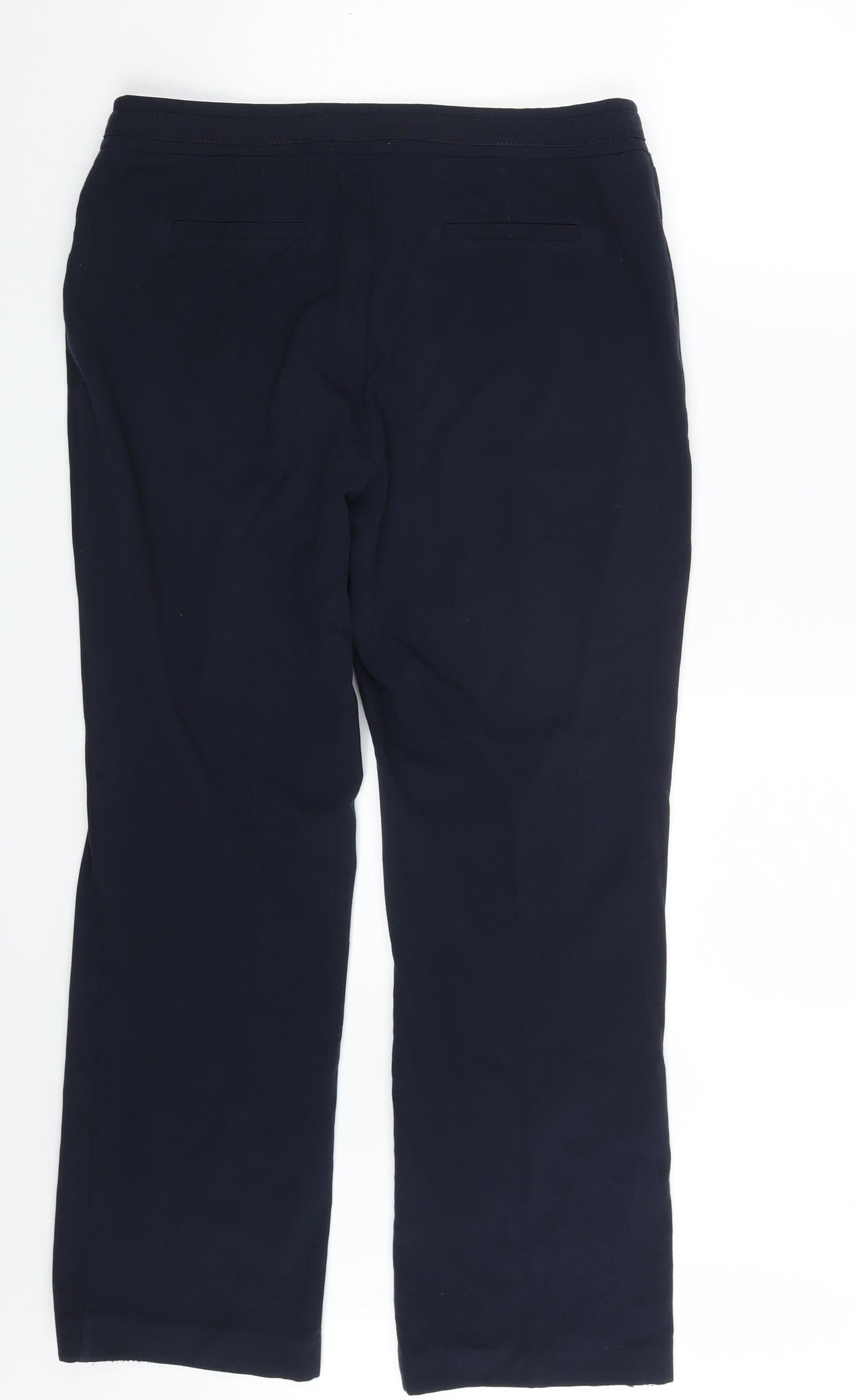 M&Co Womens Blue   Dress Pants Trousers Size 14 L28 in