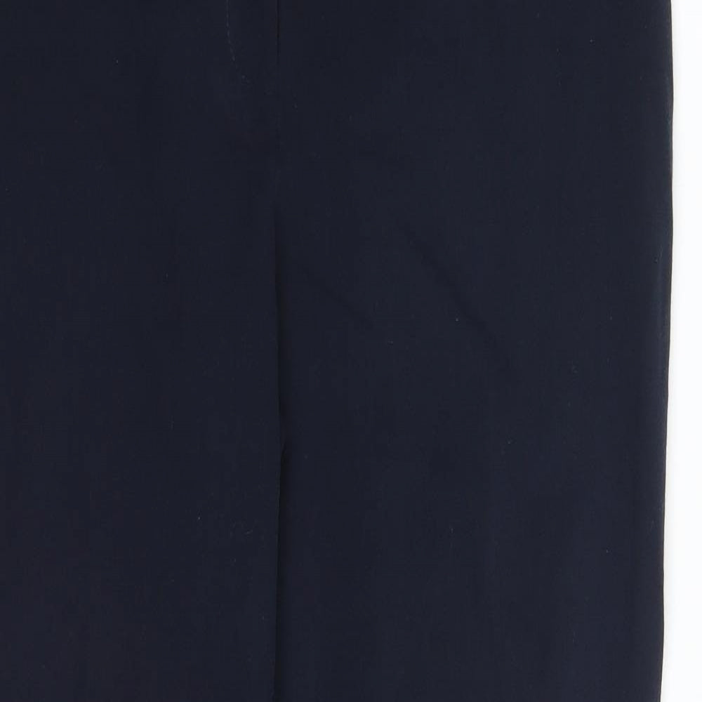 M&Co Womens Blue   Dress Pants Trousers Size 14 L28 in