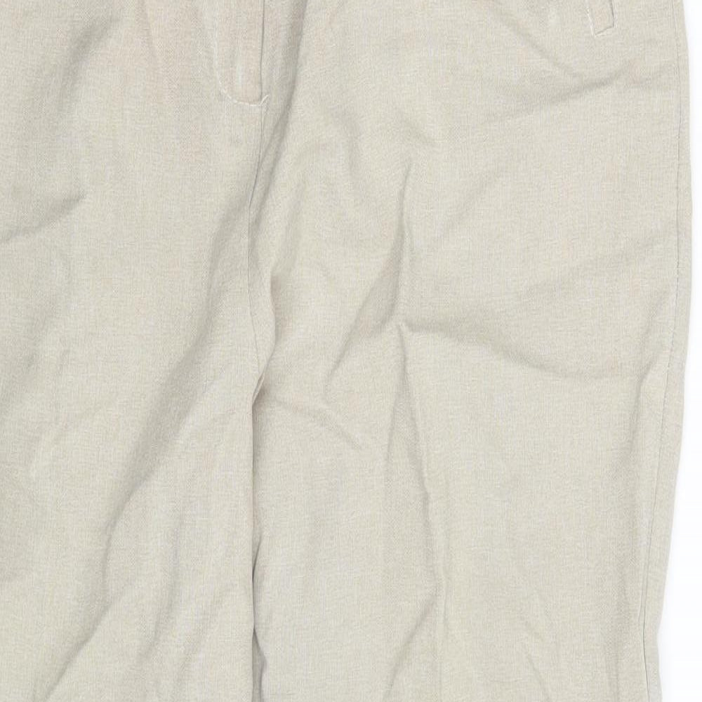 Janique Womens Beige   Chino Trousers Size 14 L26 in