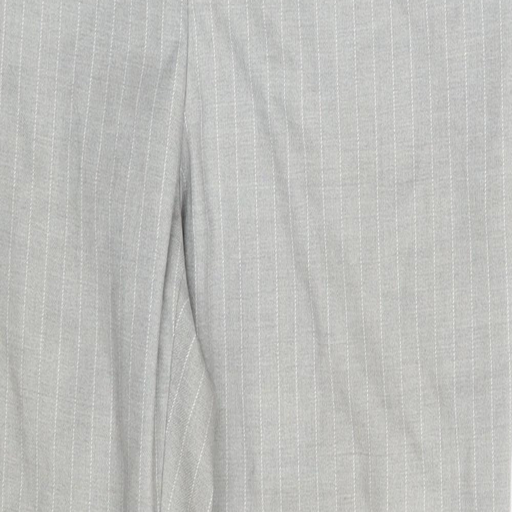 Uniqlo Womens Grey Striped  Dress Pants Trousers One Size L27 in