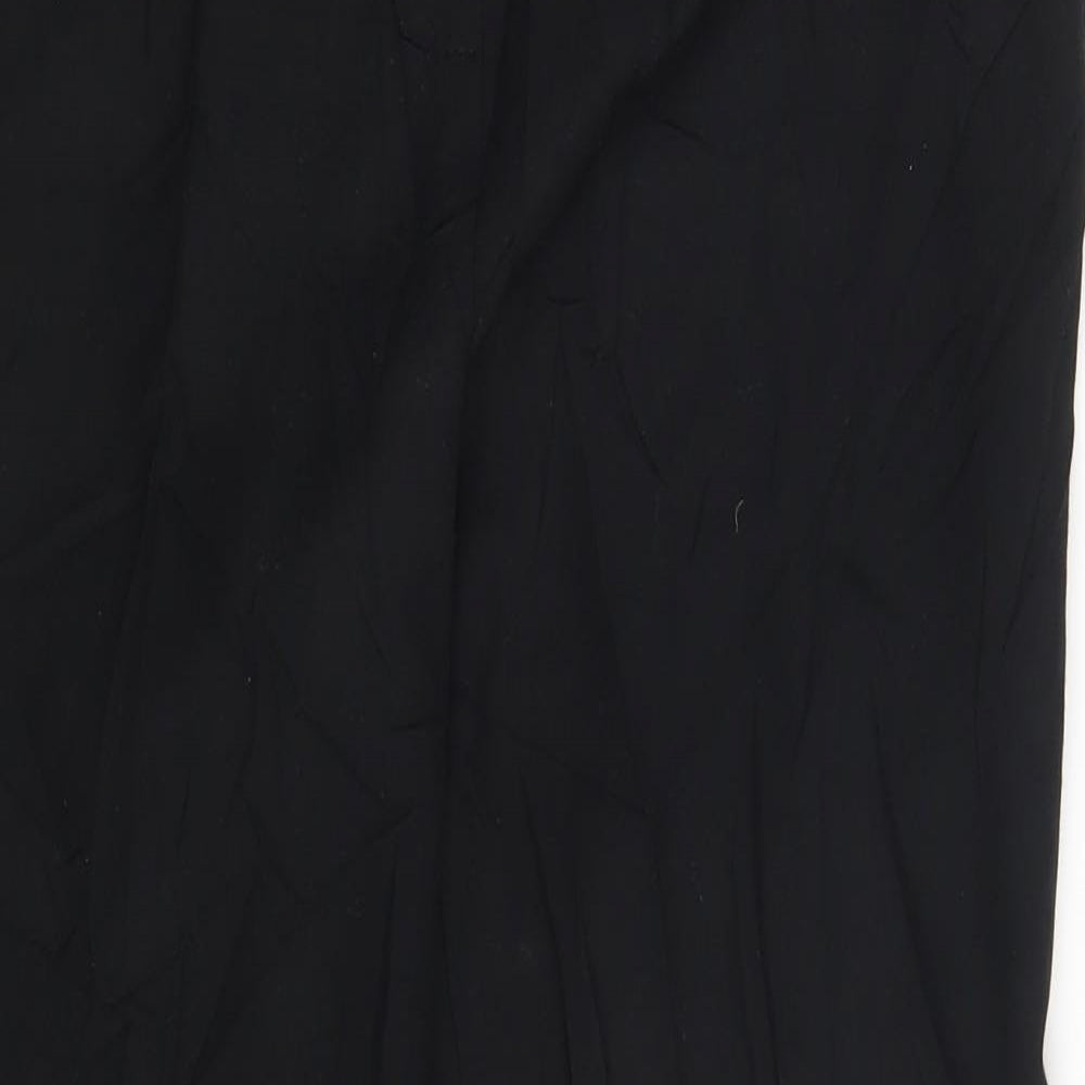 M&S Womens Black   Dress Pants Trousers Size 14 L28 in