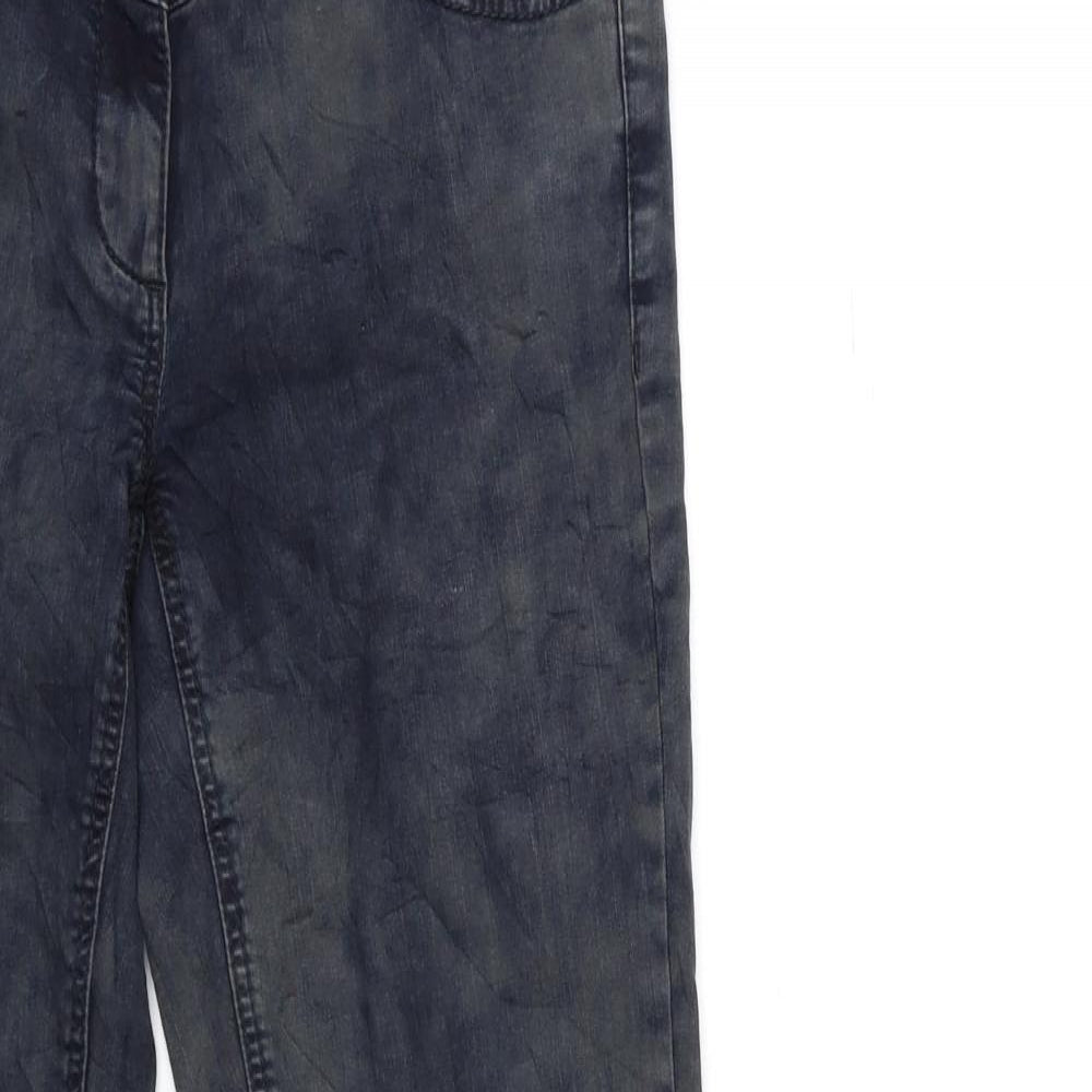 Preworn Womens Green  Denim Skinny Jeans Size 28 in L30 in - Acid wash
