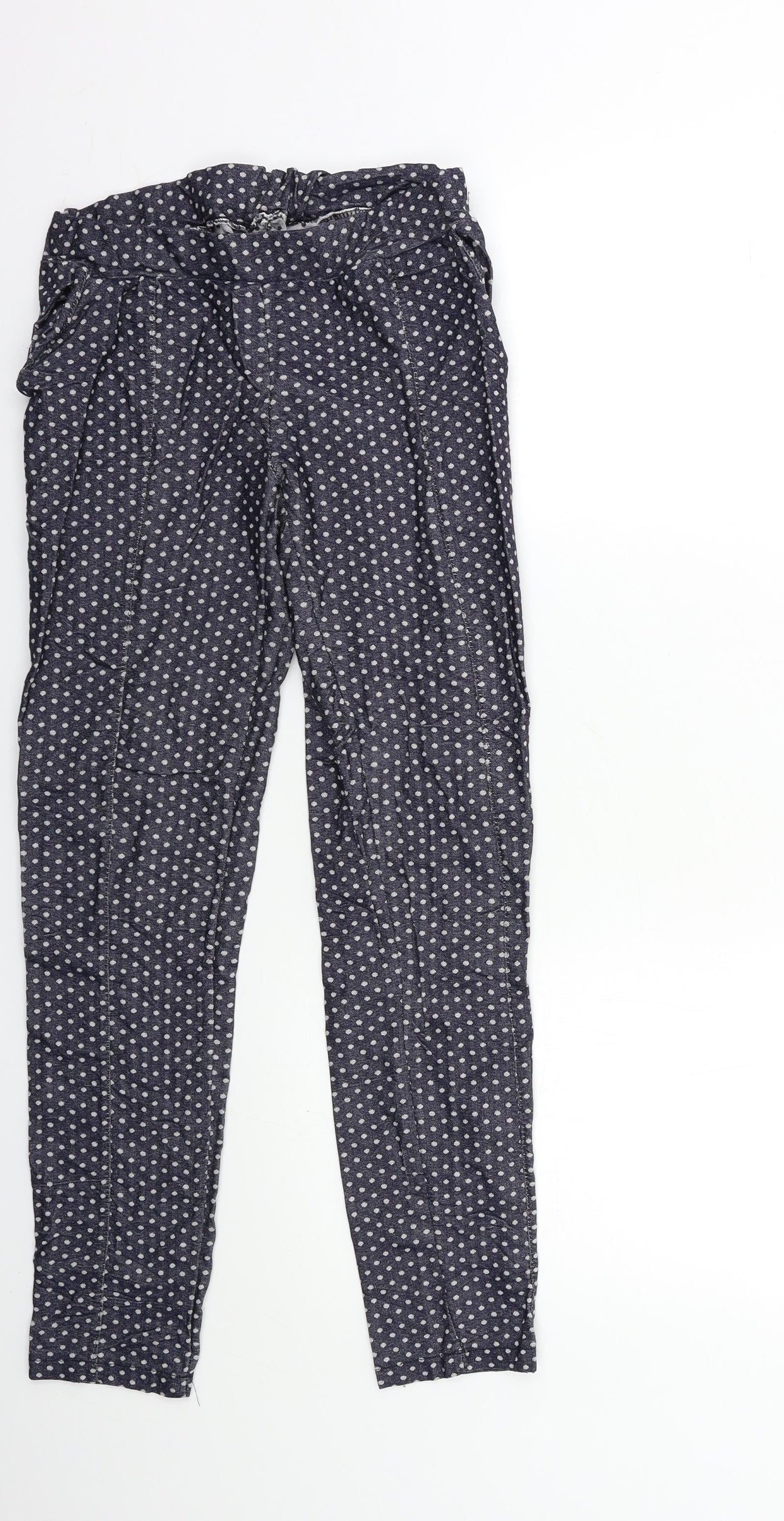 Preworn Womens Black Polka Dot  Jegging Trousers Size 26 in L27 in