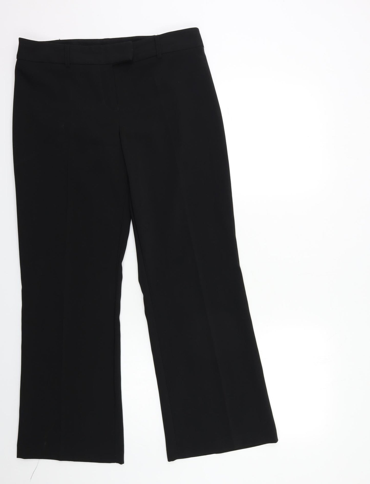 South Womens Black   Trousers  Size 12 L29 in