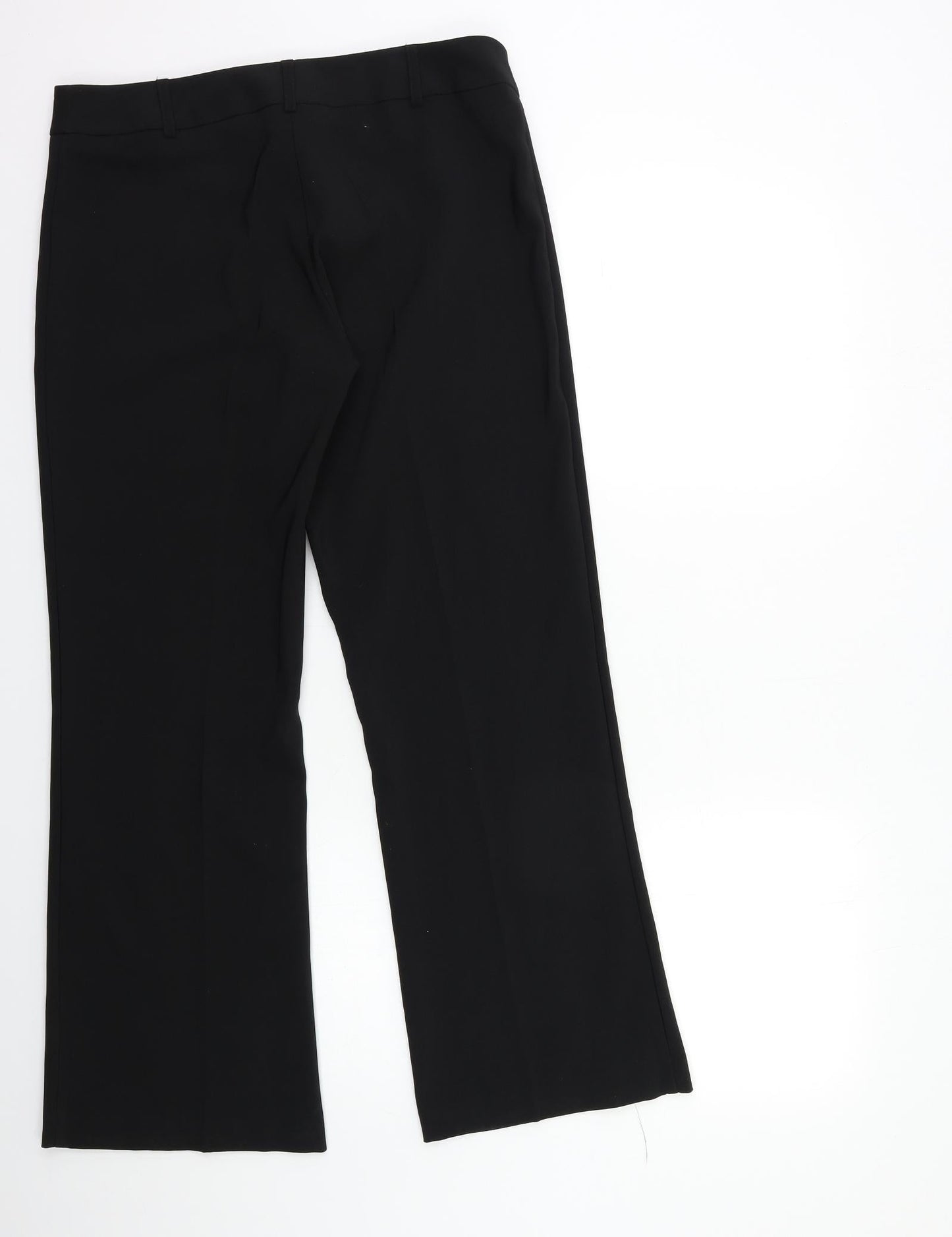 South Womens Black   Trousers  Size 12 L29 in