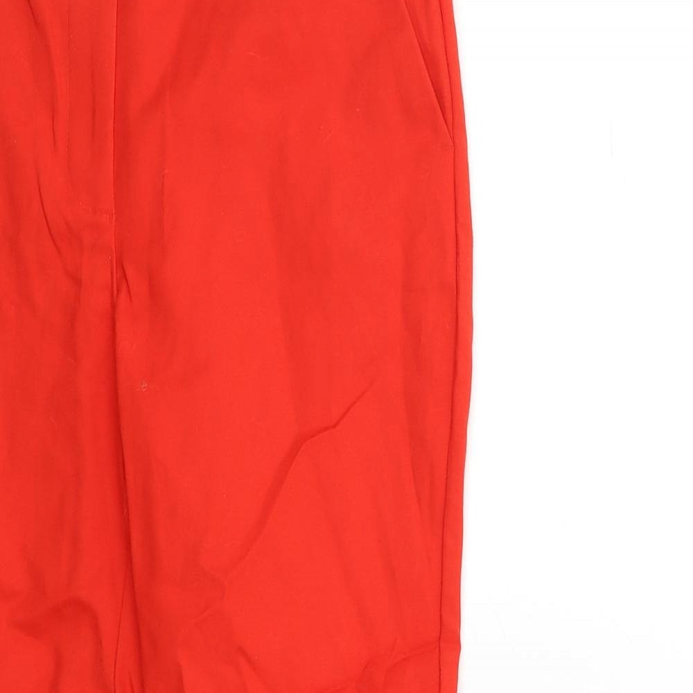 Nutmeg Womens Red   Trousers  Size 8 L28 in