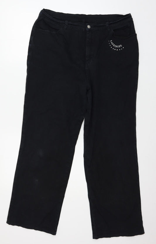 Lafei.Nier Womens Blue  Denim Straight Jeans Size 34 in L27 in