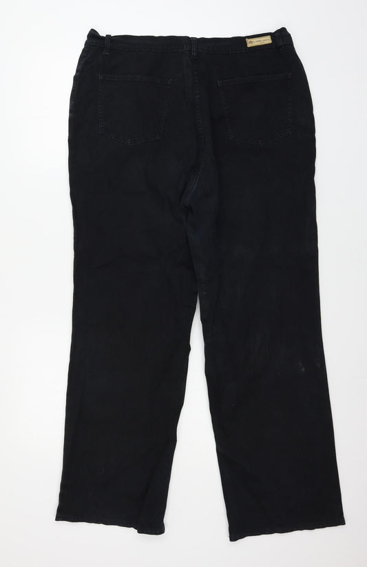 Lafei.Nier Womens Blue  Denim Straight Jeans Size 34 in L27 in