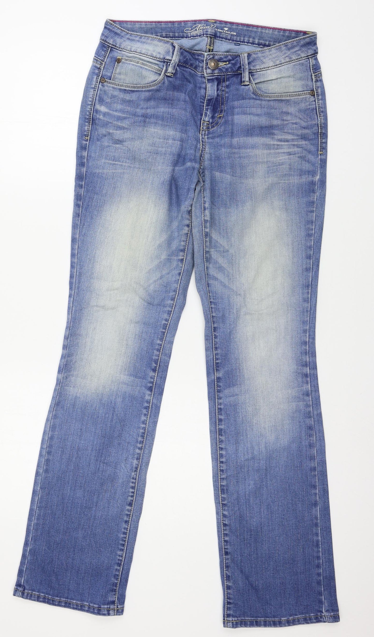 TOM TAILOR Womens Blue  Denim Trousers  Size 28 in L31 in
