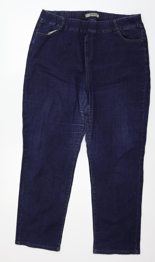 Sunbird Womens Blue  Denim Jegging Jeans Size 14 L28 in
