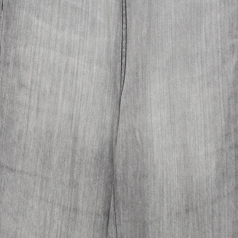 Pieces Womens Grey  Denim Tapered Jeans Size 30 in L26 in