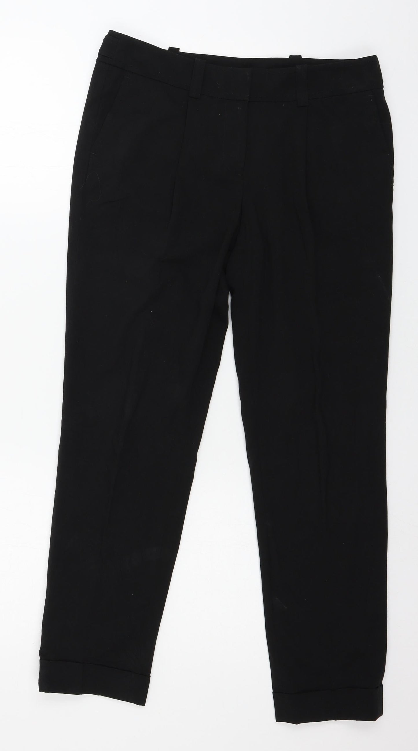 Preworn Womens Black   Trousers  Size 30 in L25 in