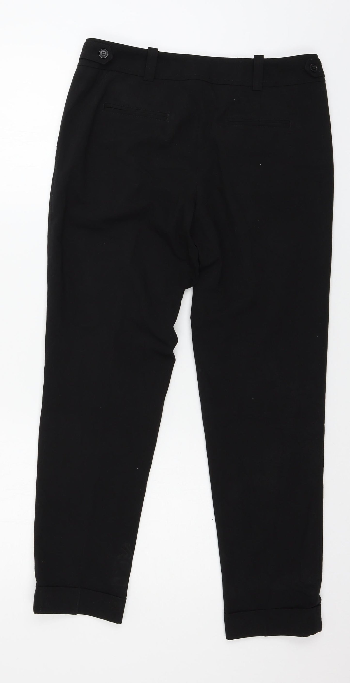 Preworn Womens Black   Trousers  Size 30 in L25 in