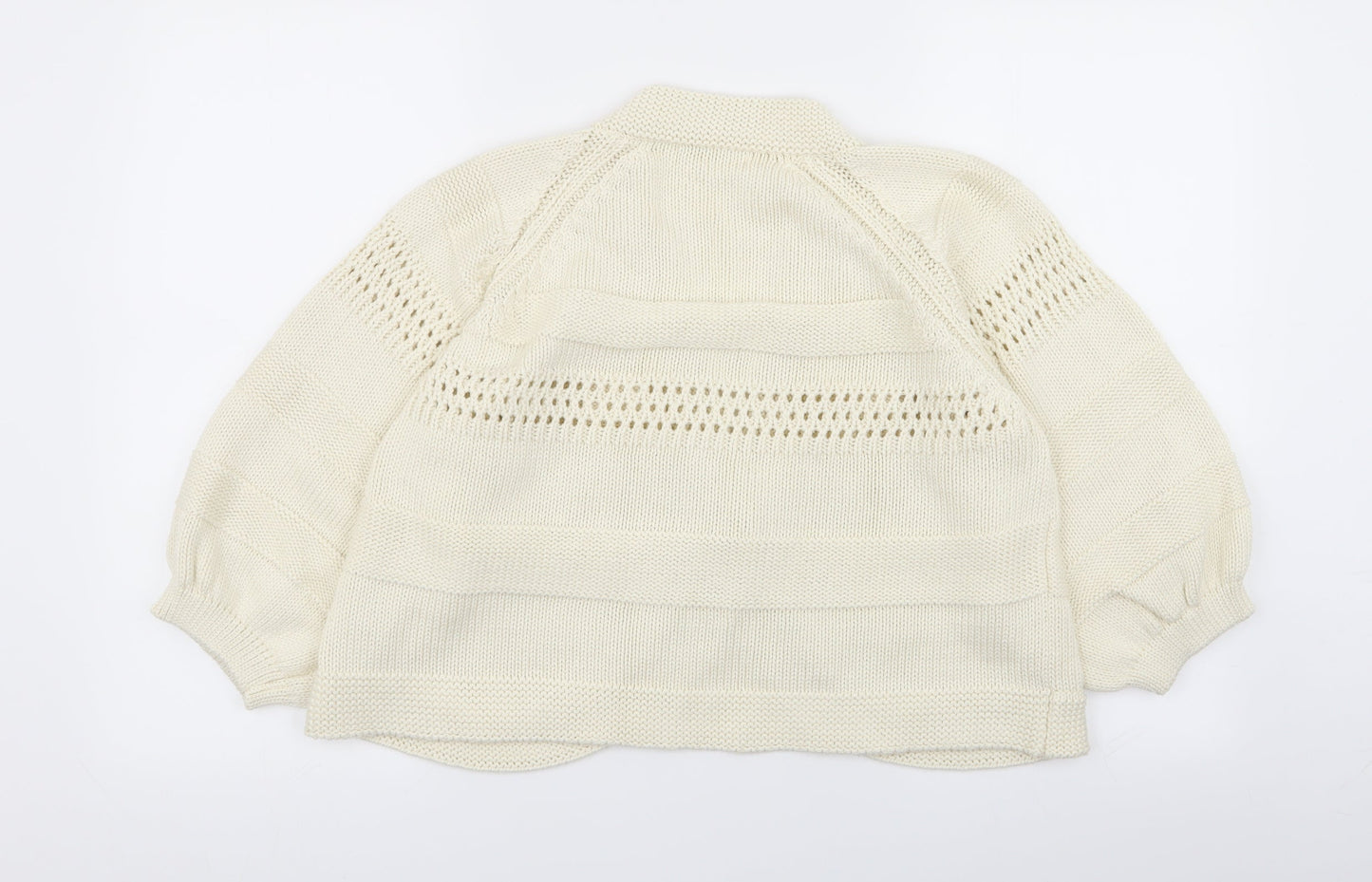 M&S Womens Ivory   Cardigan Jumper Size 18