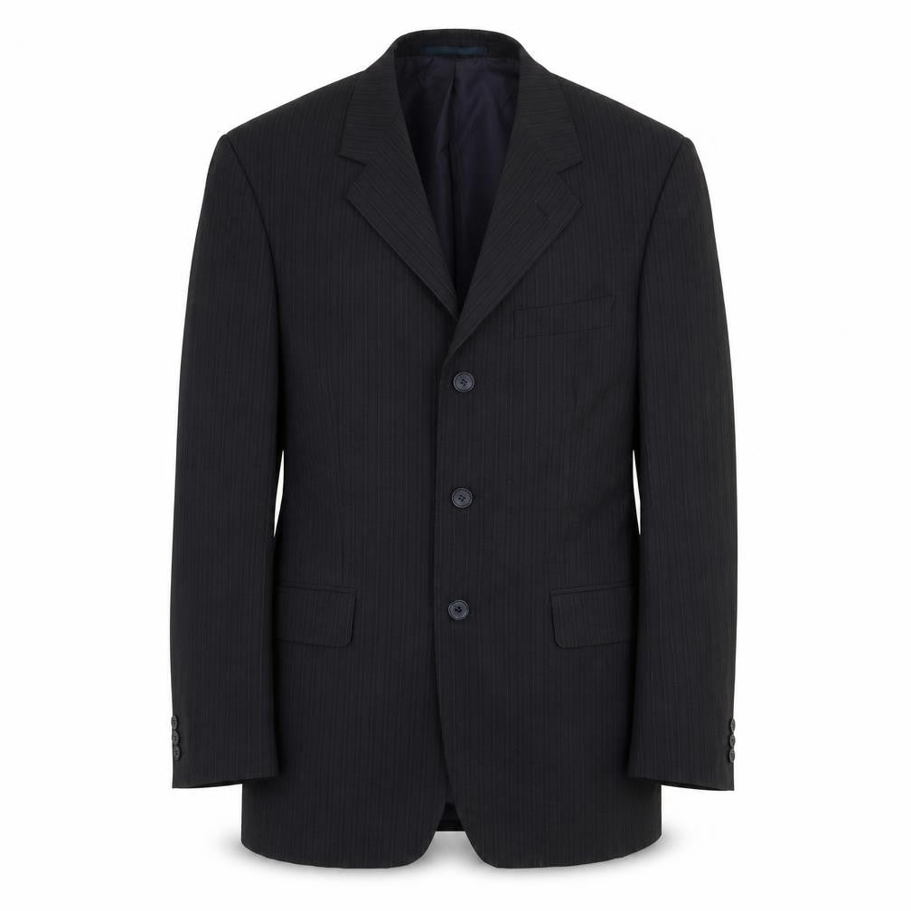 F&F Mens Black Striped  Jacket Blazer Size 40