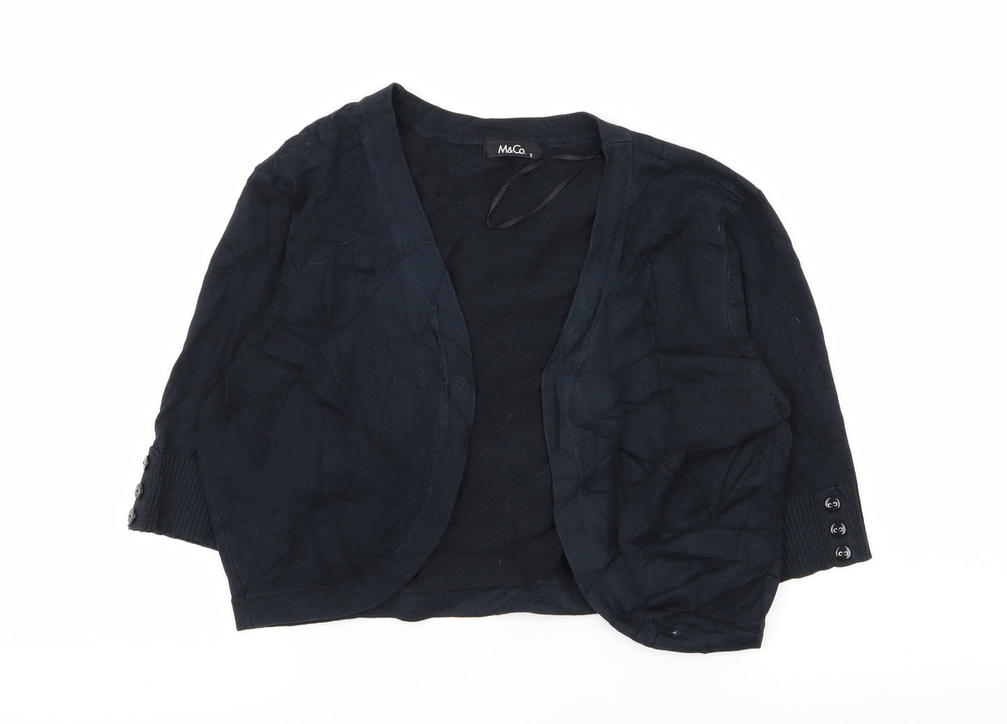 M&Co Womens Blue   Cardigan Jumper Size S