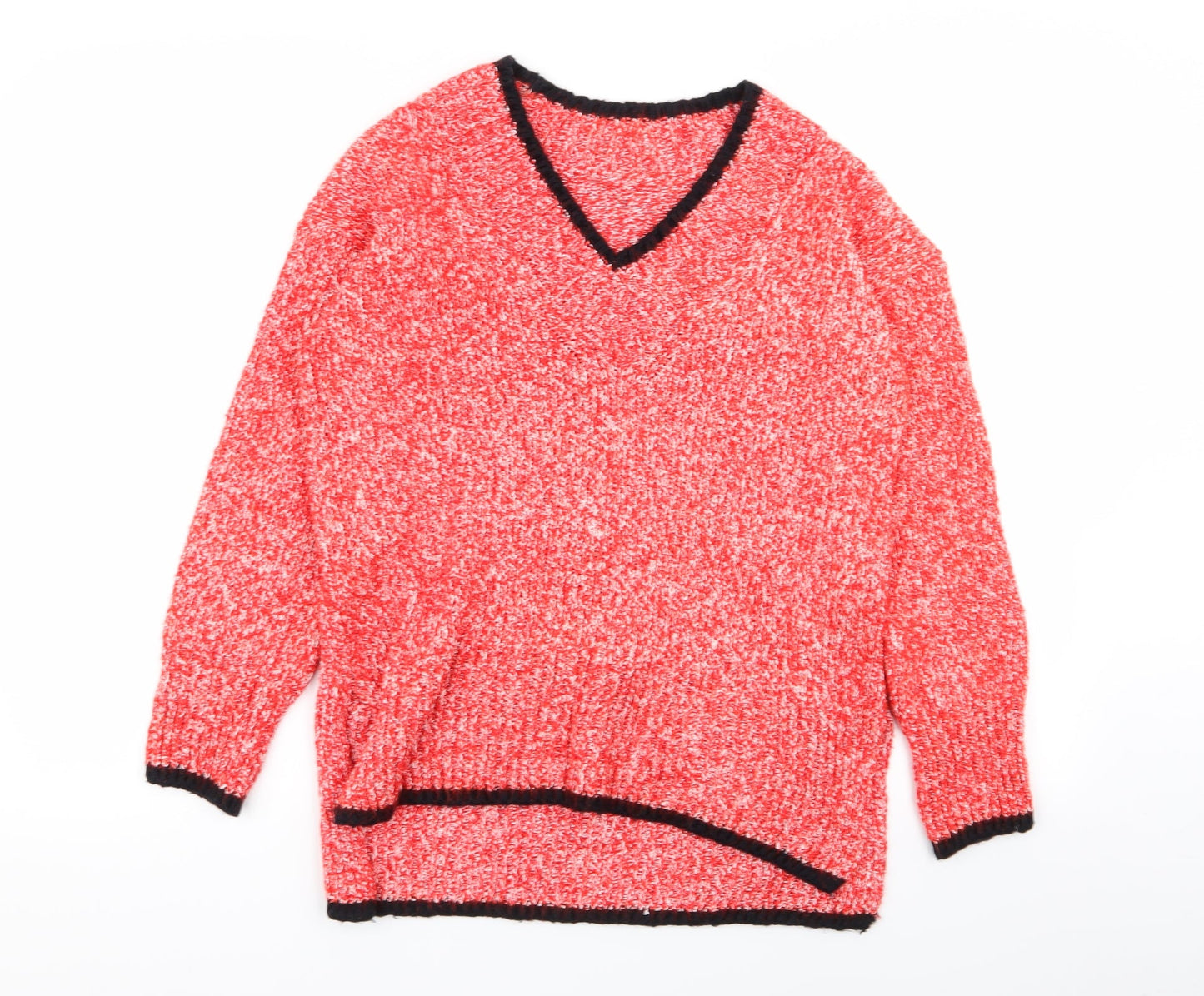 M&S Womens Red   Pullover Jumper Size S