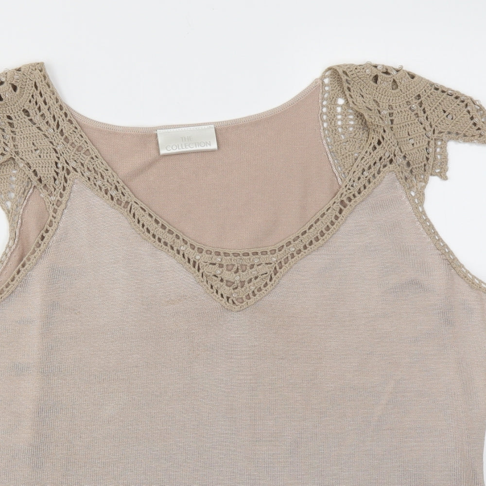 The Collection  Womens Gold   Basic T-Shirt Size 18