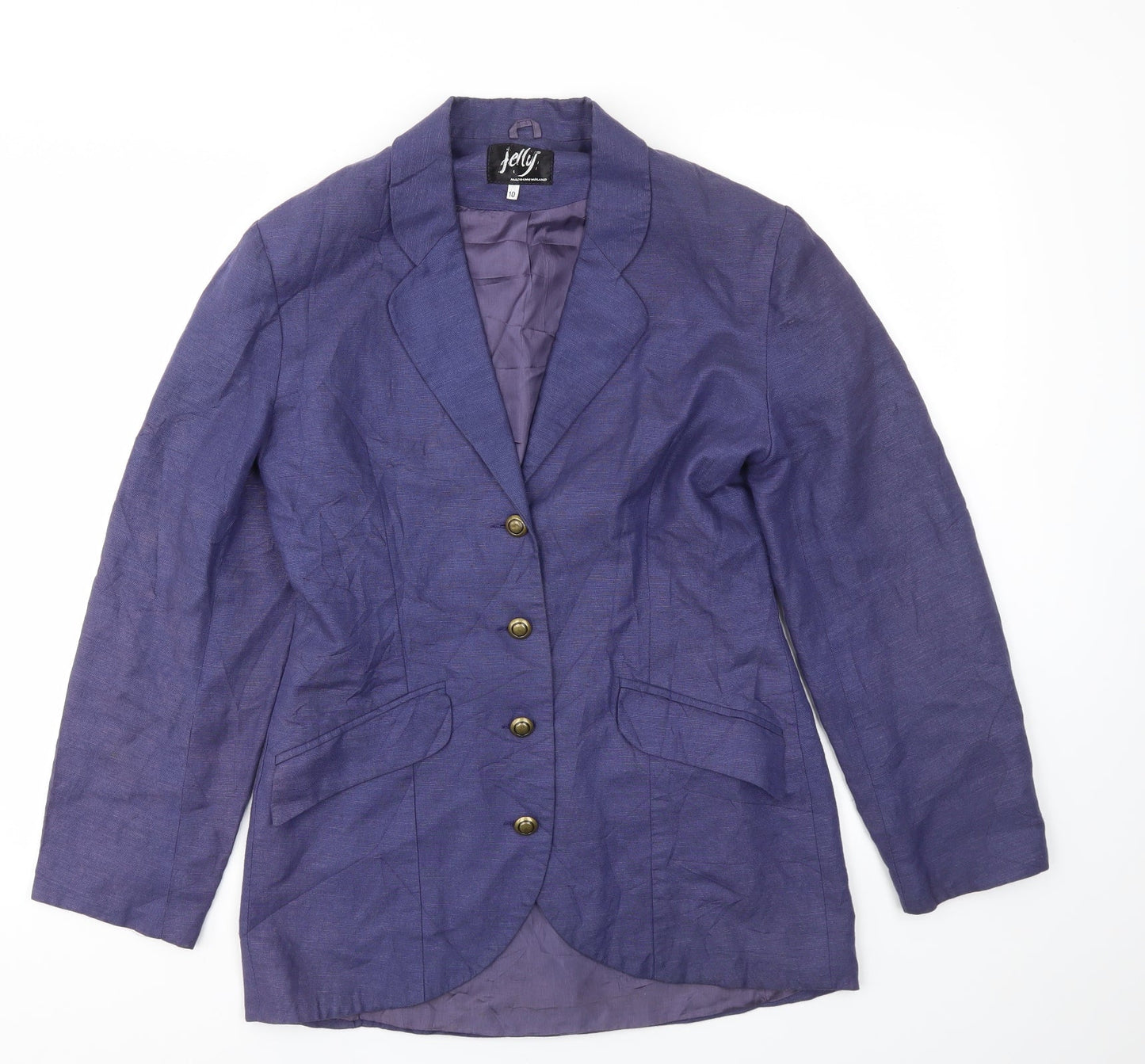 JELLY Womens Blue   Jacket Blazer Size 10