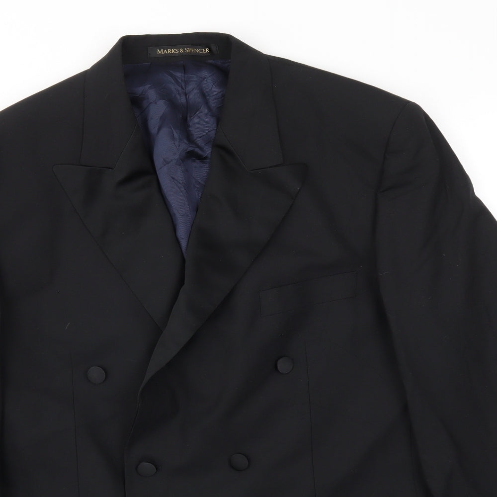 M&S Mens Black   Jacket Blazer Size 42