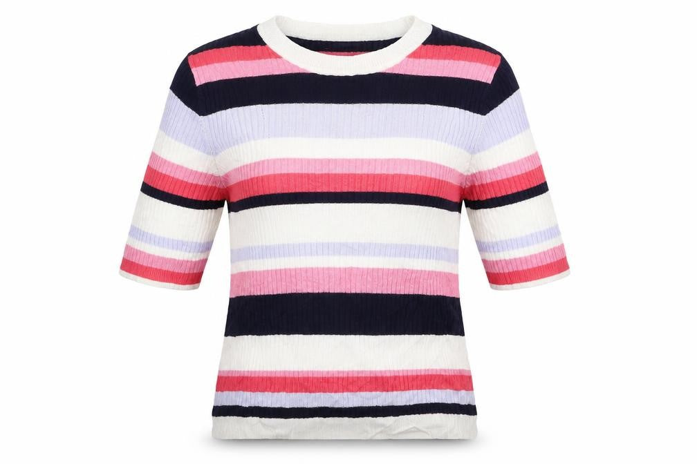 Marks and Spencer Womens Multicoloured Striped Knit Pullover Jumper Size 12