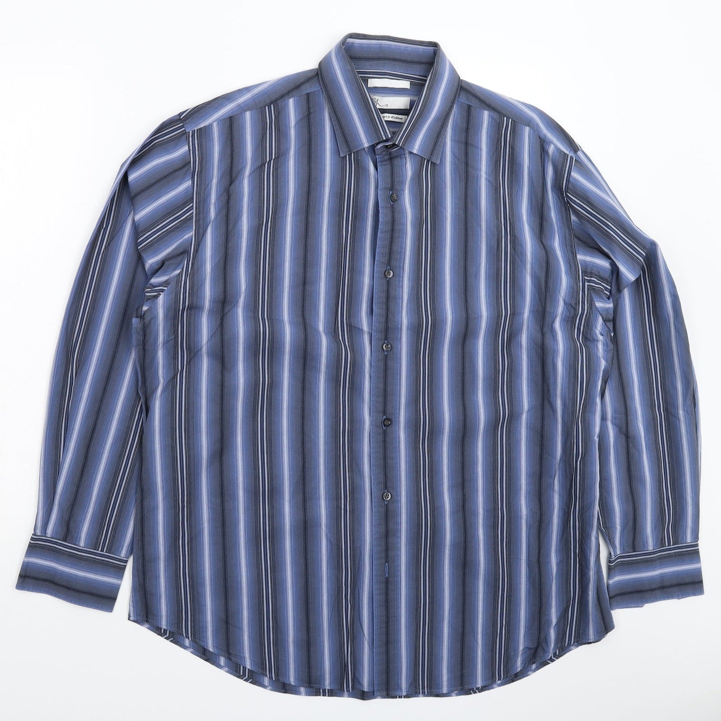 BHS Mens Multicoloured Striped   Button-Up Size L