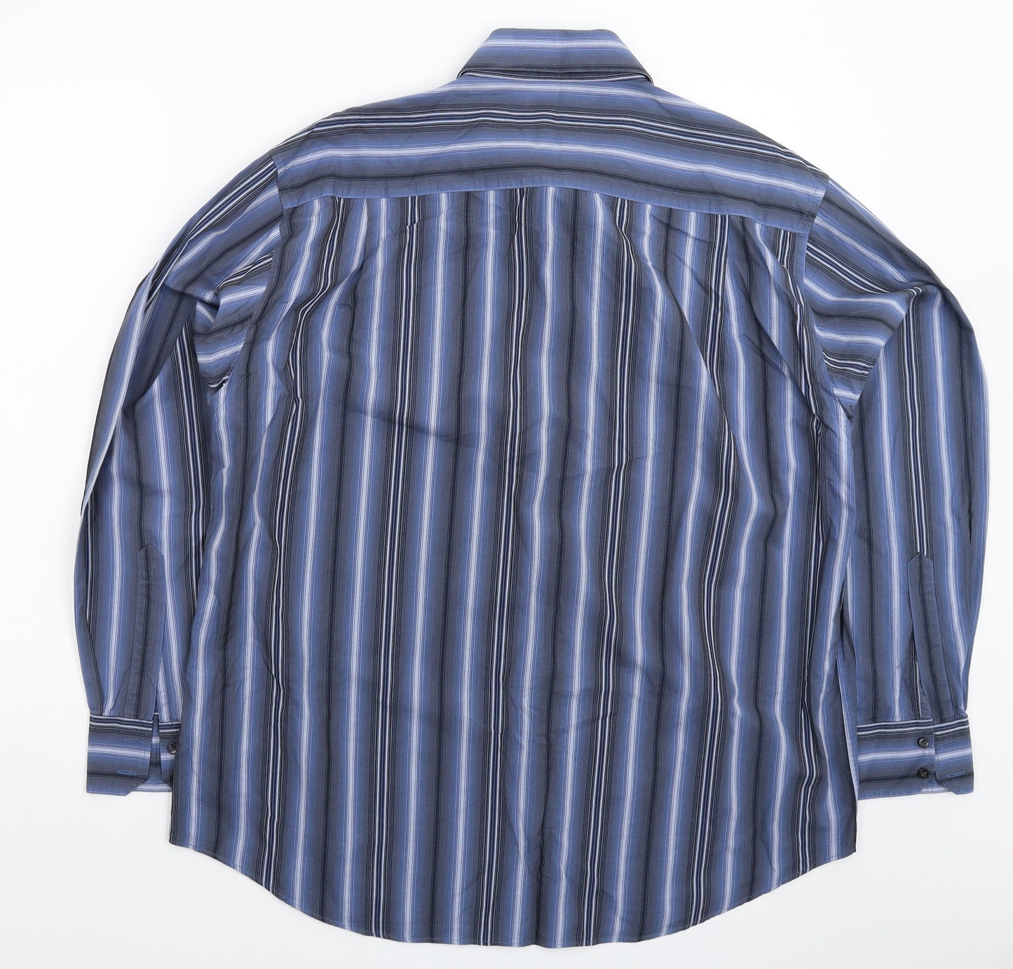 BHS Mens Multicoloured Striped   Button-Up Size L
