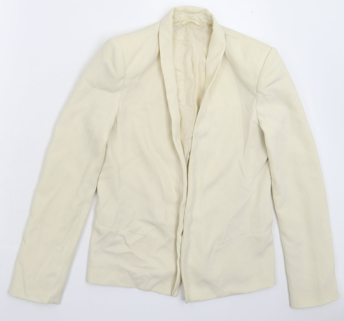 Preworn Womens Beige   Jacket Blazer Size M