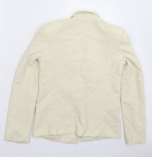 Preworn Womens Beige   Jacket Blazer Size M