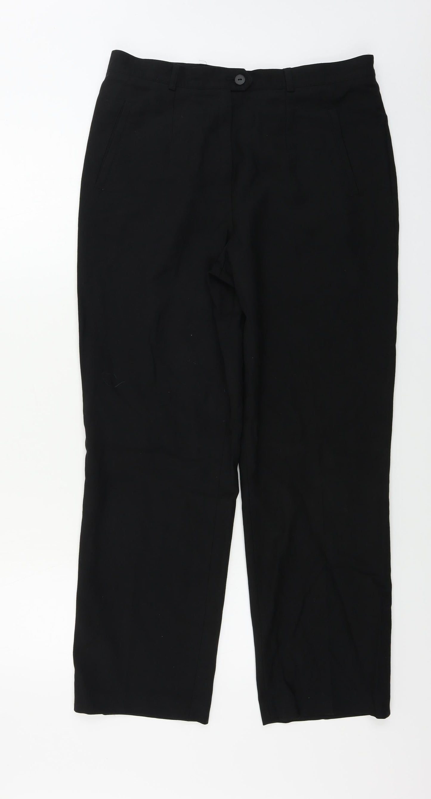 LUCIA Womens Black   Trousers  Size 12 L26 in