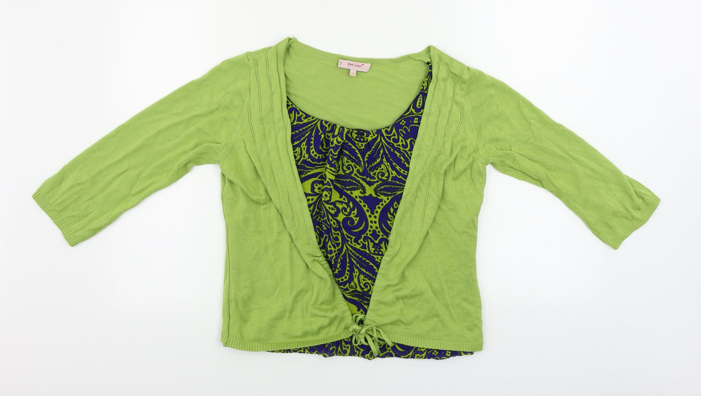 Marks and Spencer  Womens Green   Cardigan Jumper Size 12