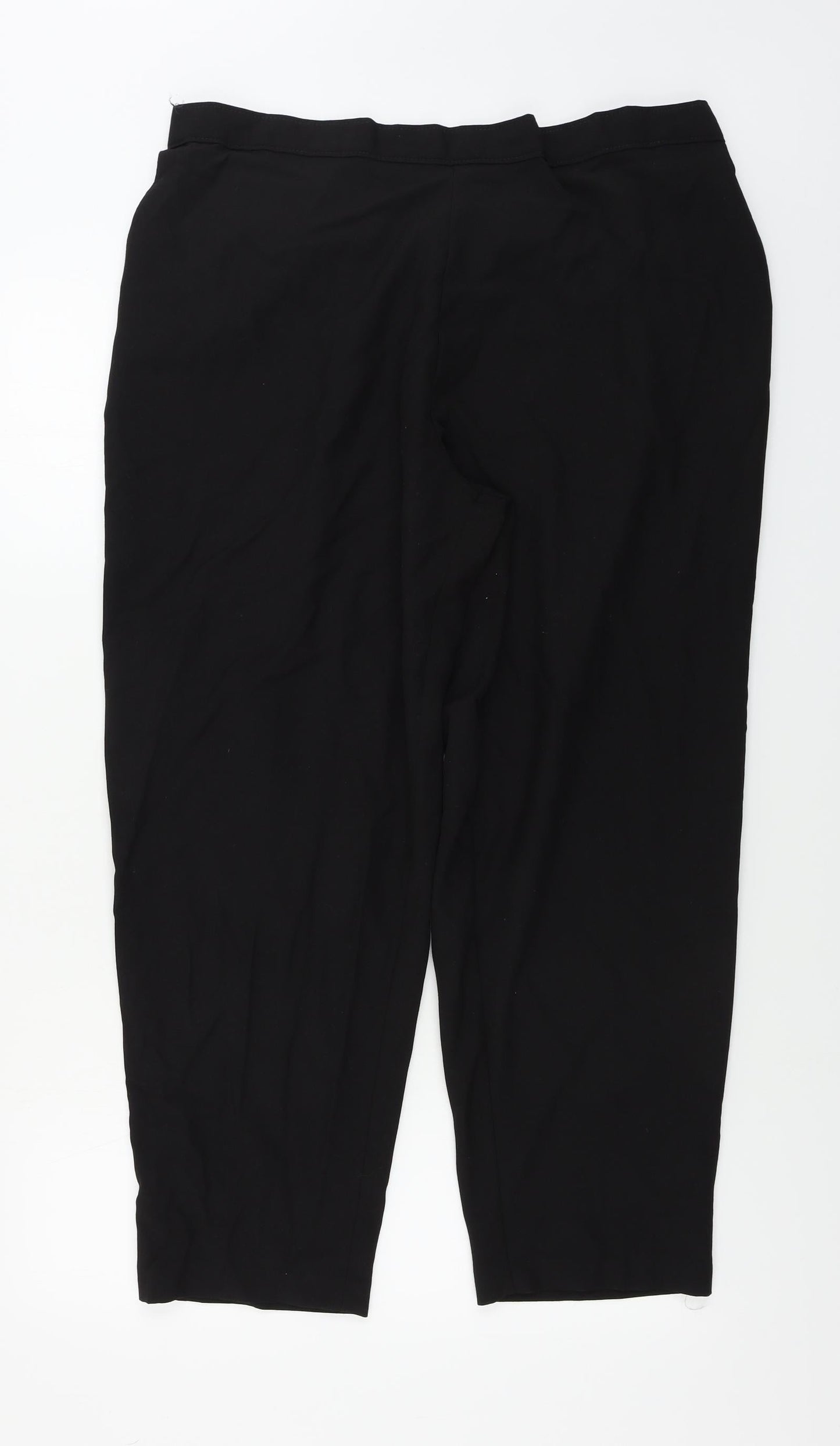 Preworn  Womens Black Paisley  Trousers  Size 36 in L25 in