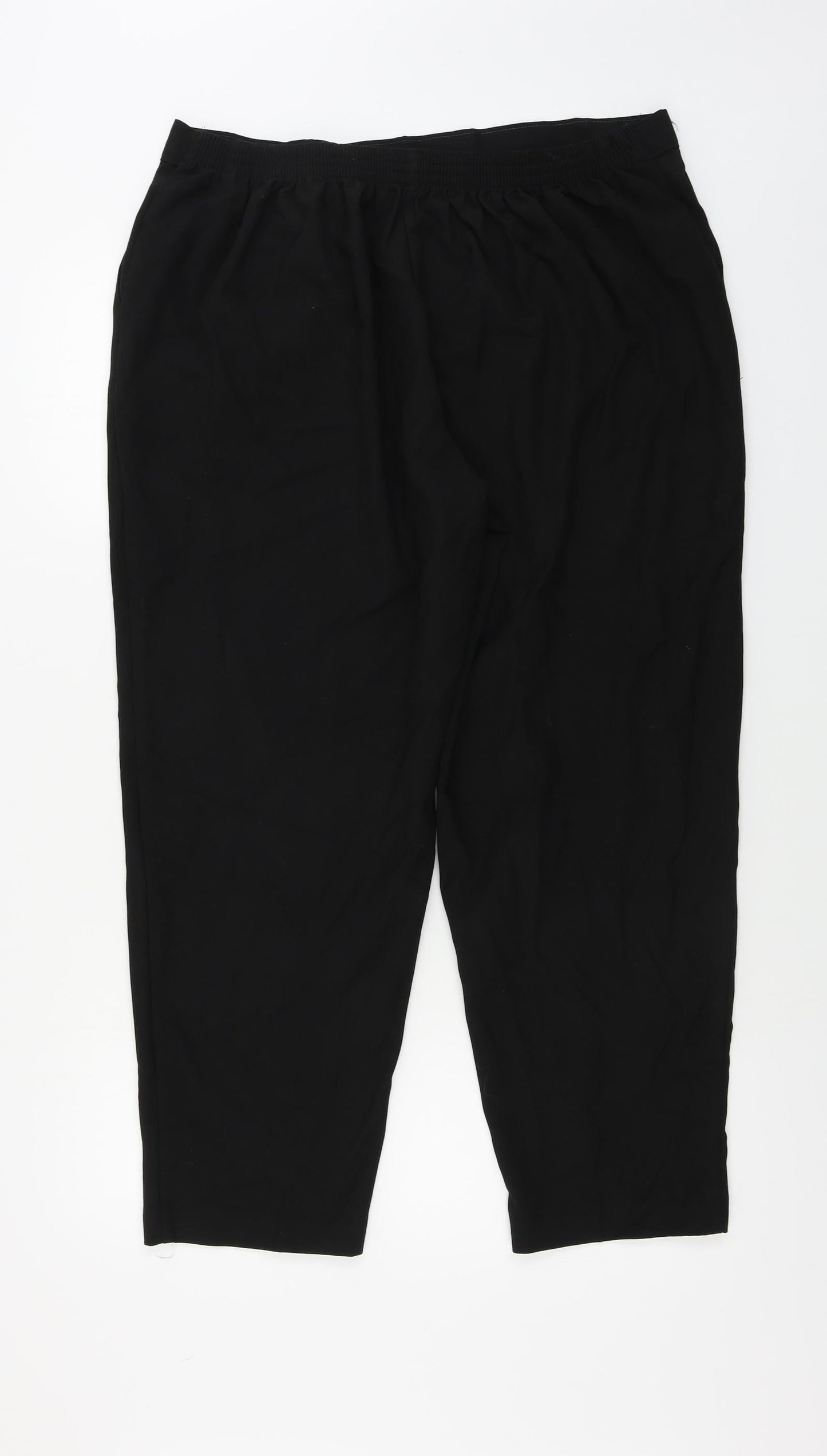 Preworn  Womens Black Paisley  Trousers  Size 36 in L25 in