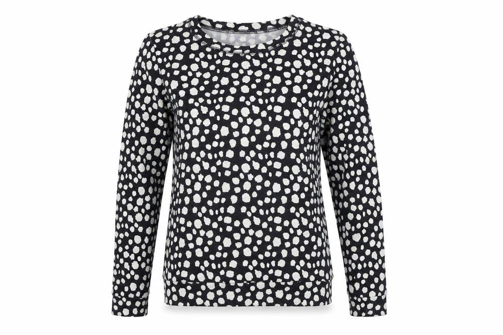 Madam Rage  Womens Black Animal Print  Pullover Jumper Size 10