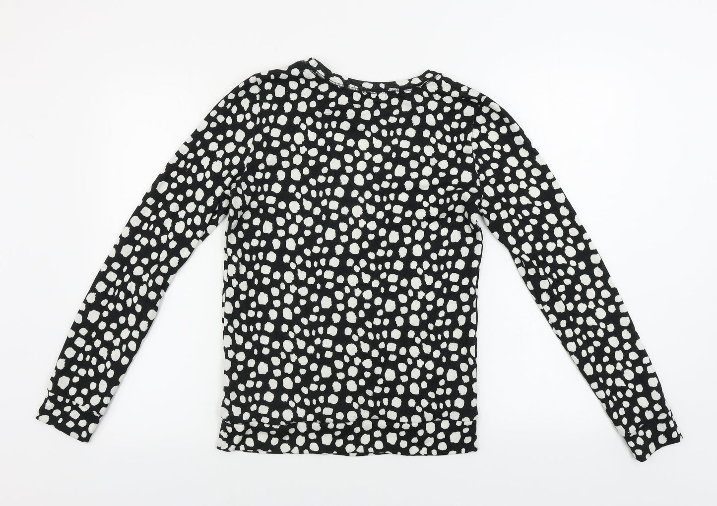 Madam Rage  Womens Black Animal Print  Pullover Jumper Size 10