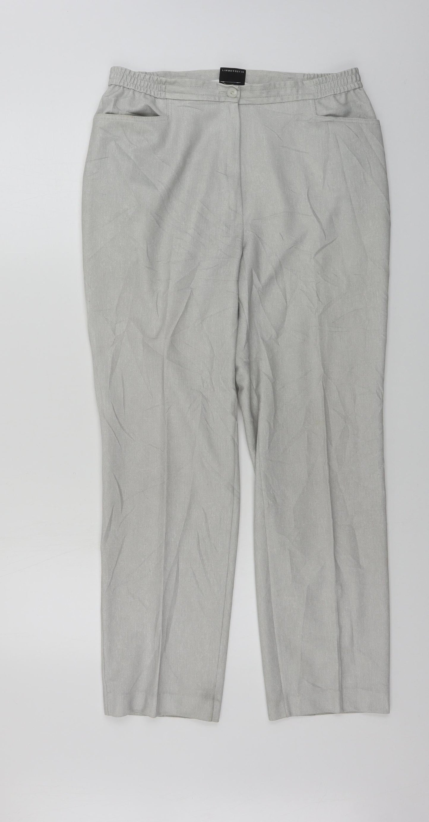 Finnkarelia  Womens Grey   Trousers  Size 12 L26 in
