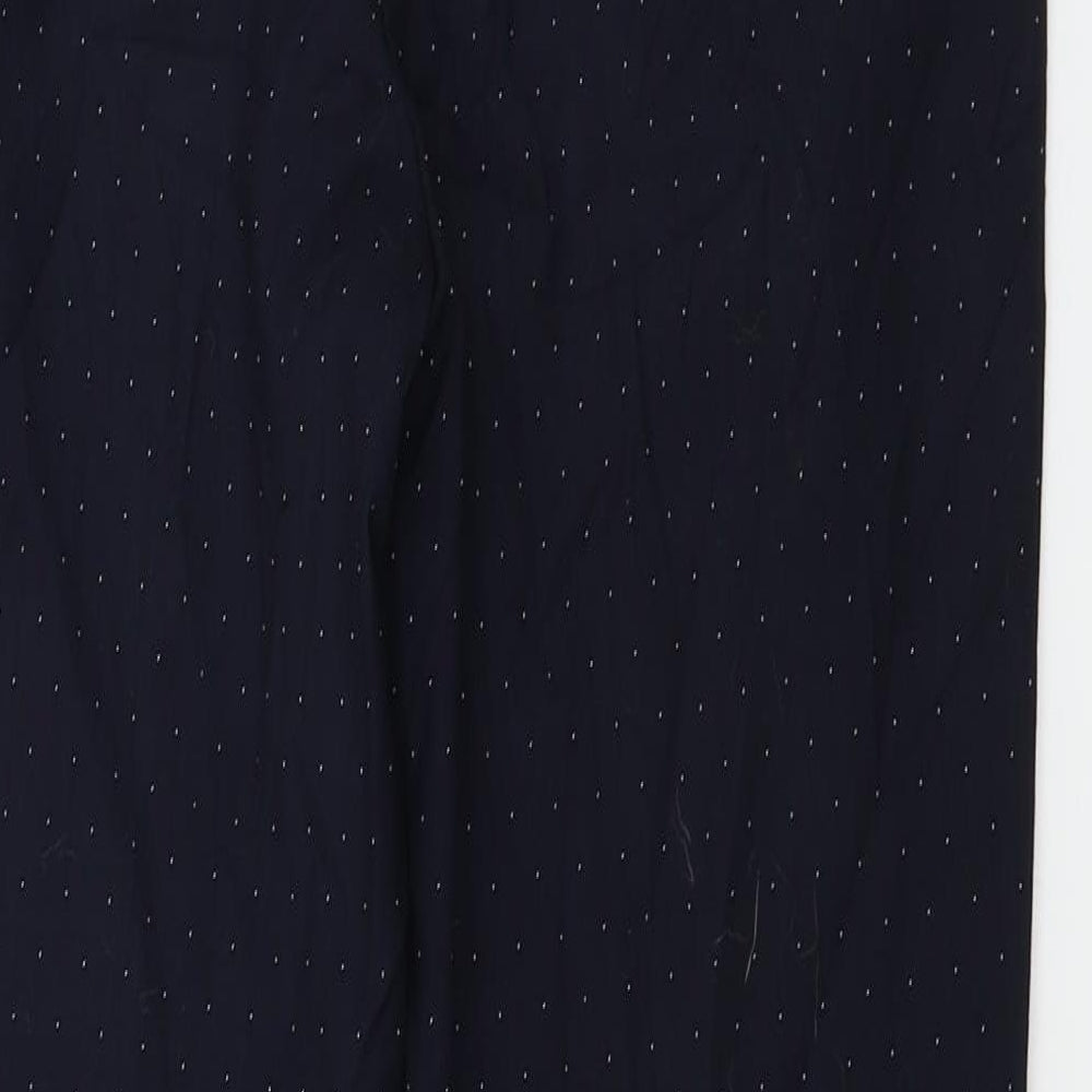 NEXT  Womens Blue Polka Dot  Trousers  Size 8 L24 in