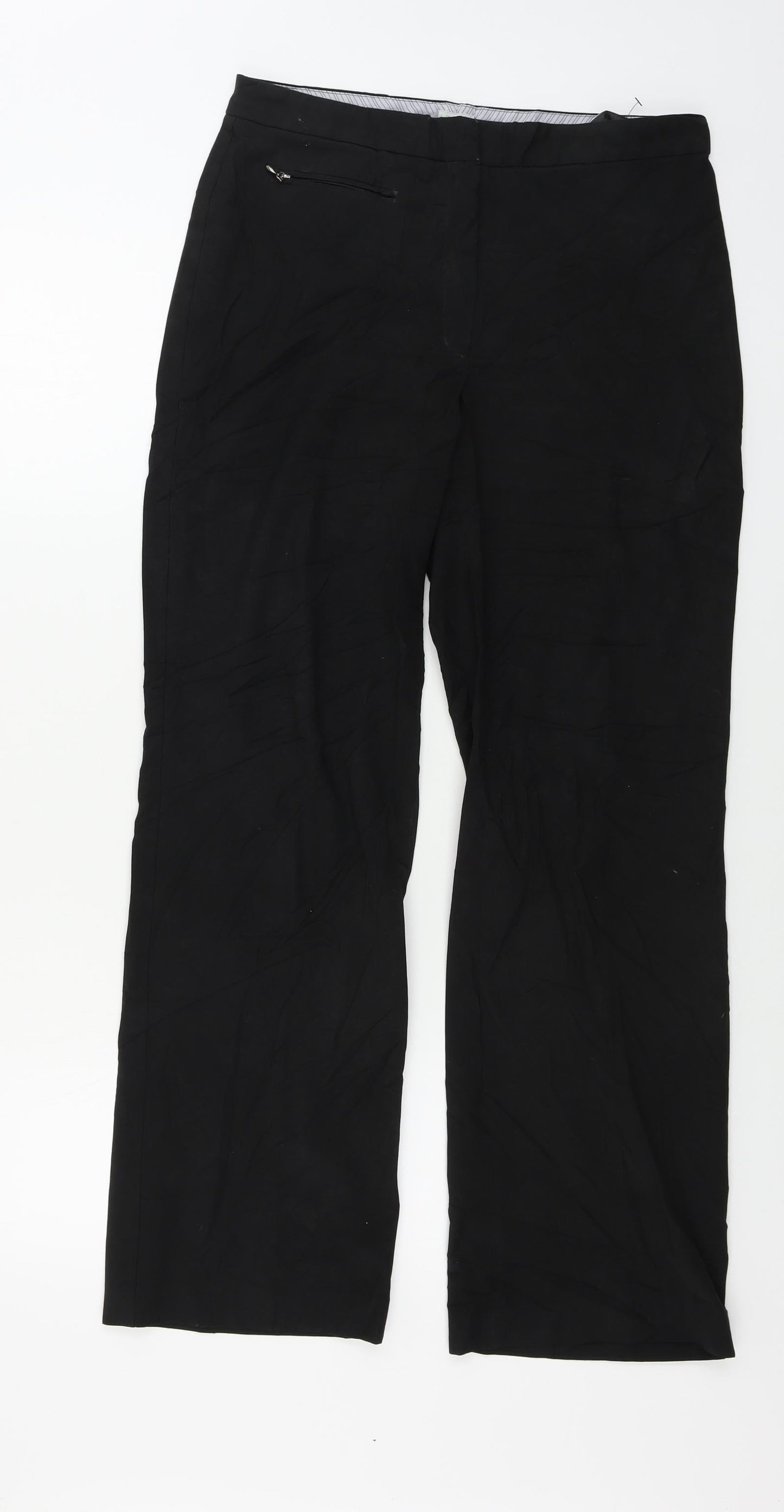 Marks and Spencer  Womens Black   Trousers  Size 10 L29 in